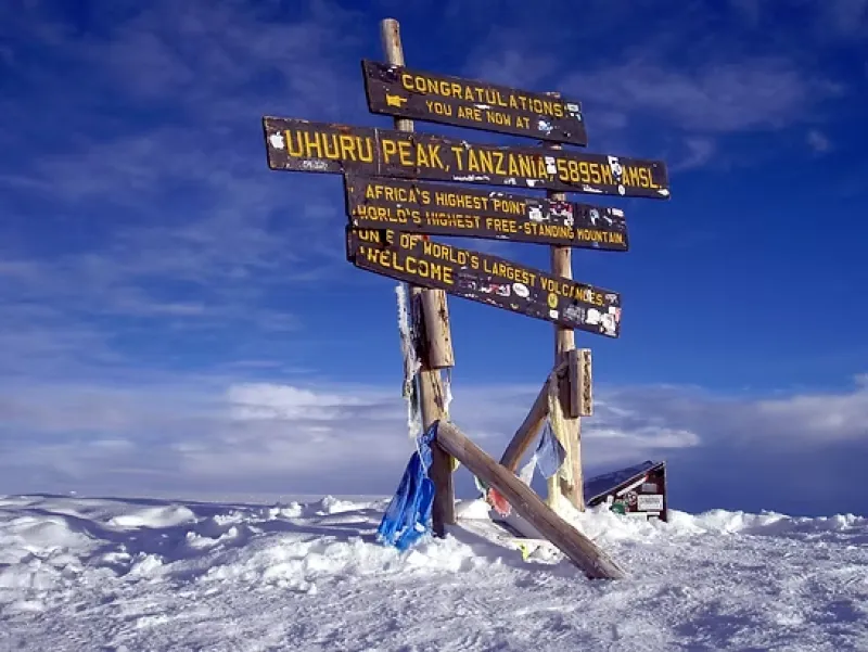 Day 7: Barafu Camp – Uhuru Peak – Mweka Camp (Approx. 9–10 hours, 4,640m → 5,895m → 3,100m)